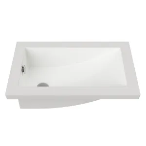 Mini Rectangle Undermount Basin 430mm White Gloss by Timberline, a Basins for sale on Style Sourcebook