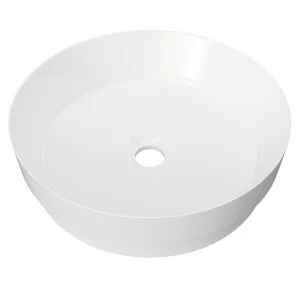 Radius Basin 400mm White Gloss by Timberline, a Basins for sale on Style Sourcebook