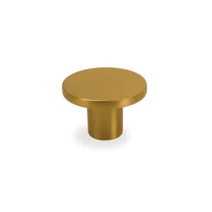 Flat Knob 26mm Satin Gold Handle by Timberline, a Laundry Accessories for sale on Style Sourcebook