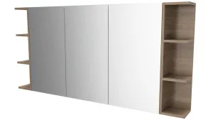 Boston Shaving Cabinet 1500mm Three Door Gold Collection by Timberline, a Vanity Mirrors for sale on Style Sourcebook
