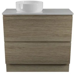 Billie Vanity 900mm Left WG Basin SilkSurface AC Top Floor standing by Timberline, a Vanities for sale on Style Sourcebook