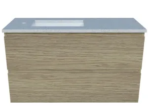 Billie Vanity 900mm Left WG Basin SilkSurface UC Top Wall hung by Timberline, a Vanities for sale on Style Sourcebook
