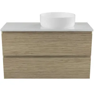 Billie Vanity 900mm Right WG Basin SilkSurface AC Top Wall hung by Timberline, a Vanities for sale on Style Sourcebook
