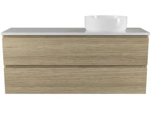 Billie Vanity 1200mm Right WG Basin SilkSurface AC Top Wall hung by Timberline, a Vanities for sale on Style Sourcebook