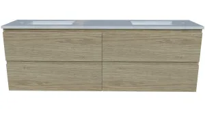 Billie Vanity 1500mm Double WG Basins SilkSurface UC Top Wall hung by Timberline, a Vanities for sale on Style Sourcebook
