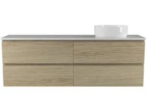 Billie Vanity 1500mm Right WG Basin SilkSurface AC Top Wall hung by Timberline, a Vanities for sale on Style Sourcebook
