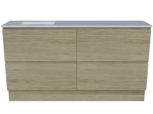 Billie Vanity 1500mm Left WG Basin SilkSurface UC Top Floor standing by Timberline, a Vanities for sale on Style Sourcebook