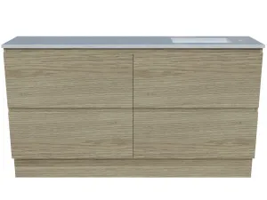 Billie Vanity 1500mm Right WG Basin SilkSurface UC Top Floor standing by Timberline, a Vanities for sale on Style Sourcebook