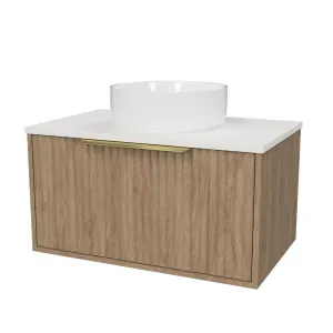 Elwood Vanity 750mm Centre WG Basin SilkSurface AC Top Wall hung by Timberline, a Vanities for sale on Style Sourcebook