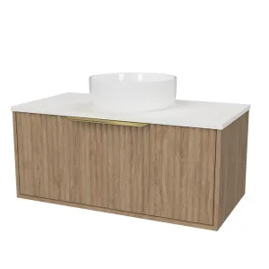 Elwood Vanity 900mm Centre WG Basin SilkSurface AC Top Wall hung by Timberline, a Vanities for sale on Style Sourcebook