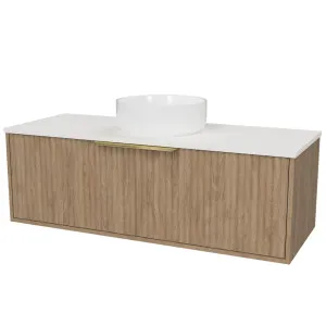 Elwood Vanity 1200mm Centre WG Basin SilkSurface AC Top Wall hung by Timberline, a Vanities for sale on Style Sourcebook