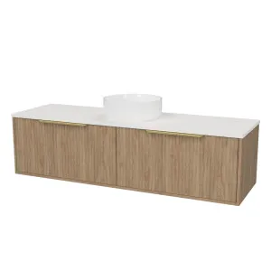 Elwood Vanity 1500mm Centre WG Basin SilkSurface AC Top Wall hung by Timberline, a Vanities for sale on Style Sourcebook