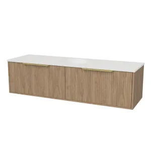Elwood Vanity 1500mm Centre WG Basin SilkSurface UC Top Wall hung by Timberline, a Vanities for sale on Style Sourcebook