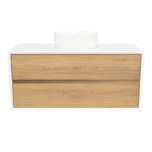 Embrace Vanity 1050mm Centre Bowl SilkSurface Surround WG AC Top Wall hung by Timberline, a Vanities for sale on Style Sourcebook