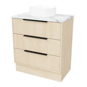 Emmett Vanity 750mm Centre WG Basin SilkSurface AC Top Floorstanding by Timberline, a Vanities for sale on Style Sourcebook