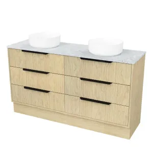 Emmett Vanity 1500mm Double WG Basins SilkSurface AC Top Floorstanding by Timberline, a Vanities for sale on Style Sourcebook