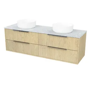 Emmett Vanity 1500mm Centre WG Basin SilkSurface AC Top Wall hung by Timberline, a Vanities for sale on Style Sourcebook