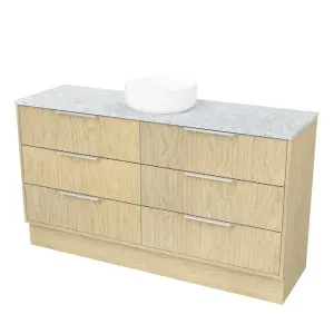 Emmett Vanity 1500mm Centre WG Basin SilkSurface AC Top Floorstanding by Timberline, a Vanities for sale on Style Sourcebook