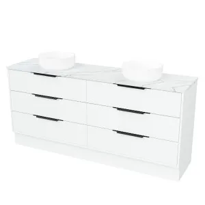 Emmett Vanity 1800mm Double WG Basins SilkSurface AC Top Floorstanding by Timberline, a Vanities for sale on Style Sourcebook