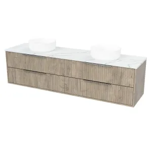 Emmett Vanity 1800mm Double WG Basins SilkSurface AC Top Wall hung by Timberline, a Vanities for sale on Style Sourcebook