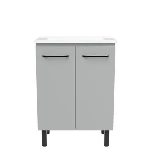 Florida Ensuite Vanity 600mm Centre Bowl Urban Top On Legs by Timberline, a Vanities for sale on Style Sourcebook
