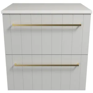 Henley Vanity 600mm Centre WG Basin SilkSurface AC Top Wall hung by Timberline, a Vanities for sale on Style Sourcebook
