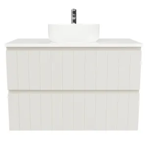 Henley Vanity 900mm Centre WG Basin SilkSurface AC Top Wall hung by Timberline, a Vanities for sale on Style Sourcebook