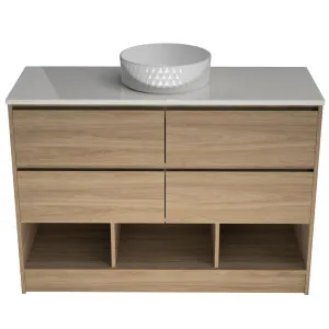 Kansas Vanity 1200mm Centre WG Basin SilkSurface AC Top Floor standing by Timberline, a Vanities for sale on Style Sourcebook