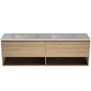 Kansas Vanity 1800mm Double Bowl Regal Top Wall hung by Timberline, a Vanities for sale on Style Sourcebook