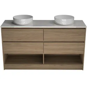 Kansas Vanity 1500mm Double WG Basins SilkSurface AC Top Floor standing by Timberline, a Vanities for sale on Style Sourcebook