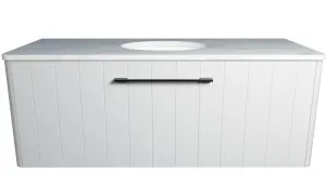 Saba Vanity 1200mm Centre WG Basin SilkSurface UC Top Wall hung by Timberline, a Vanities for sale on Style Sourcebook