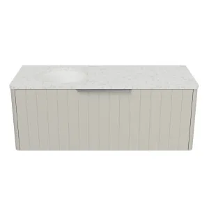 Saba Vanity 1200mm Left WG Basin SilkSurface UC Top Wall hung by Timberline, a Vanities for sale on Style Sourcebook