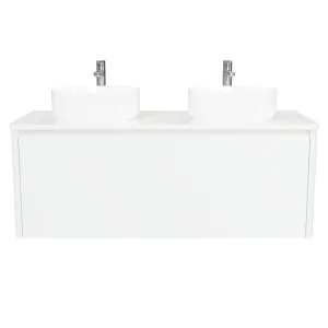 Saba Vanity 1200mm Double WG Basin SilkSurface AC Top Wall hung by Timberline, a Vanities for sale on Style Sourcebook