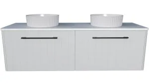 Saba Vanity 1500mm Double WG Basins SilkSurface AC Top Wall hung by Timberline, a Vanities for sale on Style Sourcebook