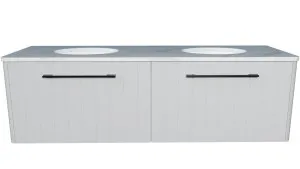 Saba Vanity 1500mm Double WG Basins SilkSurface UC Top Wall hung by Timberline, a Vanities for sale on Style Sourcebook