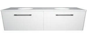 Saba Vanity 1800mm Double WG Basins SilkSurface UC Top Wall hung by Timberline, a Vanities for sale on Style Sourcebook