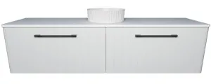Saba Vanity 1800mm Centre WG Basin SilkSurface AC Top Wall hung by Timberline, a Vanities for sale on Style Sourcebook