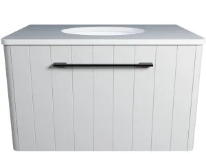 Saba Vanity 750mm Centre WG Basin SilkSurface UC Top Wall hung by Timberline, a Vanities for sale on Style Sourcebook