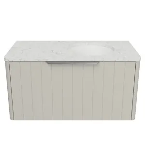 Saba Vanity 900mm Right WG Basin SilkSurface UC Top Wall hung by Timberline, a Vanities for sale on Style Sourcebook