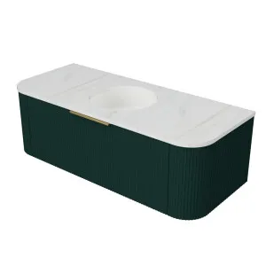 Santos Vanity 1200mm Centre WG Basin SilkSurface UC Top Wall hung by Timberline, a Vanities for sale on Style Sourcebook