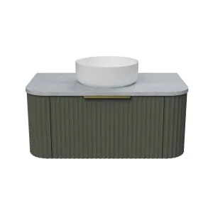 Santos Vanity 900mm Centre WG Basin SilkSurface AC Top Wall hung by Timberline, a Vanities for sale on Style Sourcebook