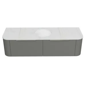 Santos Vanity 1500mm Centre WG Basin SilkSurface UC Top Wall hung by Timberline, a Vanities for sale on Style Sourcebook