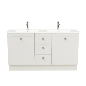 Victoria Vanity 1500mm Double Bowl Alpha Top Floor standing by Timberline, a Vanities for sale on Style Sourcebook