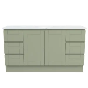 Victoria Vanity 1500mm Centre WG Basin SilkSurface UC Top Floor standing by Timberline, a Vanities for sale on Style Sourcebook