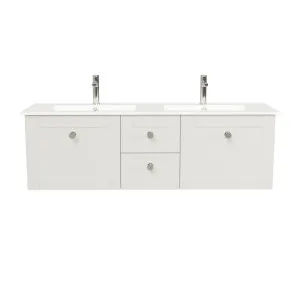 Victoria Vanity 1500mm Double Bowl Alpha Top Wall hung by Timberline, a Vanities for sale on Style Sourcebook