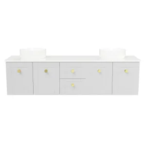 Victoria Vanity 1800mm Double WG Basins SilkSurface AC Top Wall hung by Timberline, a Vanities for sale on Style Sourcebook