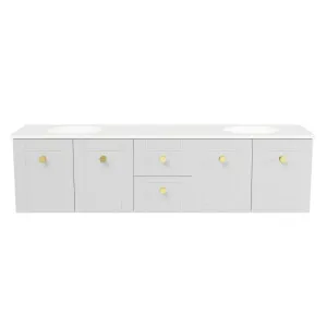 Victoria Vanity 1800mm Double WG Basins SilkSurface UC Top Wall hung by Timberline, a Vanities for sale on Style Sourcebook