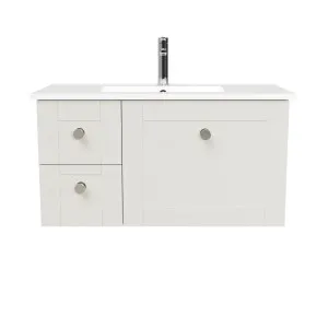 Victoria Vanity 900mm Centre Bowl Alpha Top Wall hung by Timberline, a Vanities for sale on Style Sourcebook