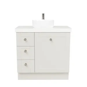 Victoria Vanity 900mm Centre WG Basin SilkSurface AC Top Floor standing by Timberline, a Vanities for sale on Style Sourcebook