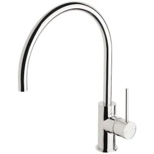 Phoenix Vivid Slimline Side Lever Sink Mixer 220mm Gooseneck-Chrome by PHOENIX, a Kitchen Taps & Mixers for sale on Style Sourcebook